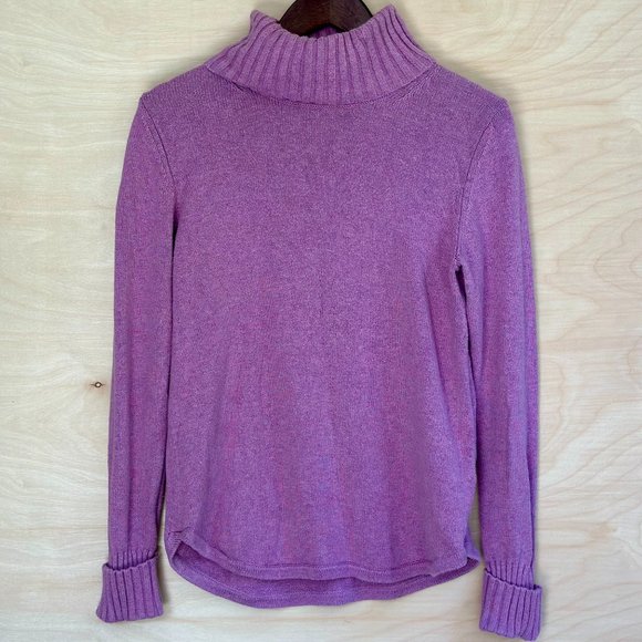 L.L. Bean Sweaters Ll Bean Purple Pink Turtleneck Sweater Womens